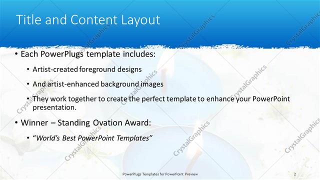 Title and Content presentation slide layout