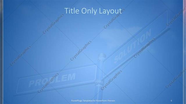 Title Only presentation slide layout