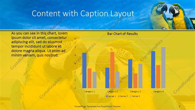 Content with Caption presentation slide layout