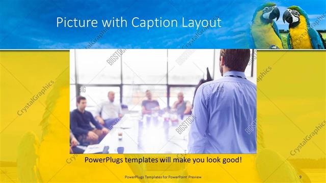 Picture with Caption presentation slide layout