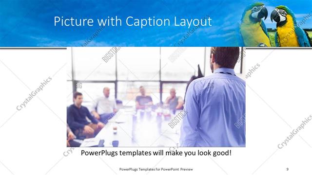 Picture with Caption presentation slide layout