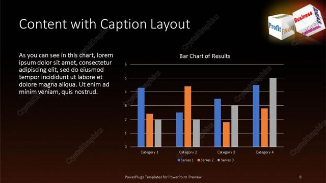 Content with Caption presentation slide layout