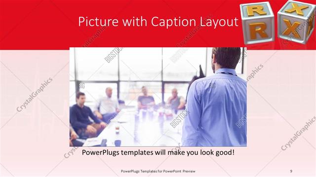 Picture with Caption presentation slide layout