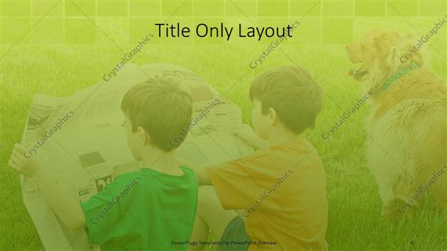 Title Only presentation slide layout