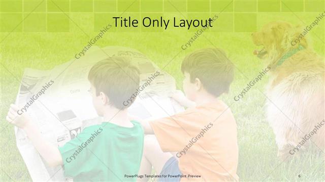 Title Only presentation slide layout