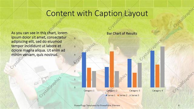 Content with Caption presentation slide layout