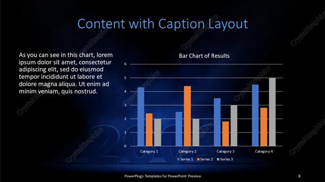 Content with Caption presentation slide layout