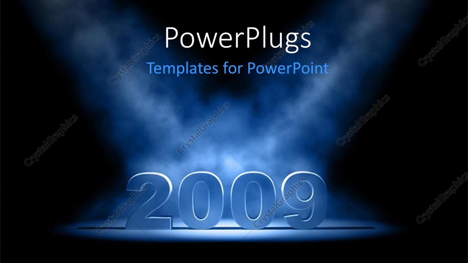 Featuring Two Bright White Stage Lights Shinning on large 2009 Figures