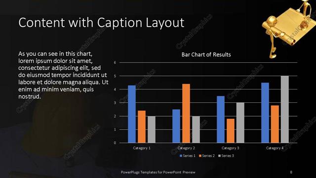 Content with Caption presentation slide layout