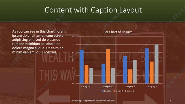 Content with Caption presentation slide layout