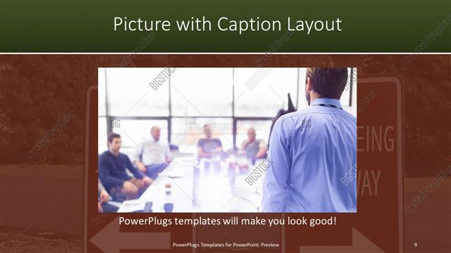 Picture with Caption presentation slide layout