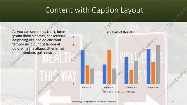 Content with Caption presentation slide layout