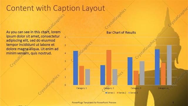 Content with Caption presentation slide layout