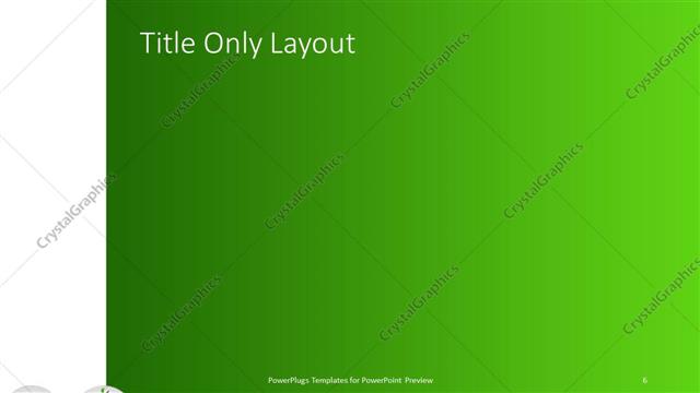 Title Only presentation slide layout