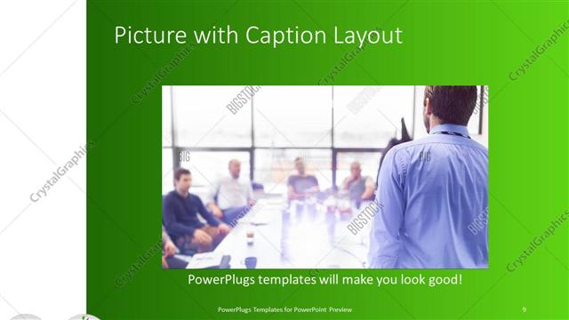 Picture with Caption presentation slide layout