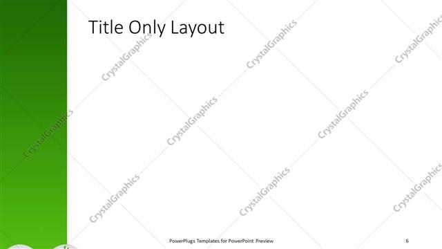 Title Only presentation slide layout