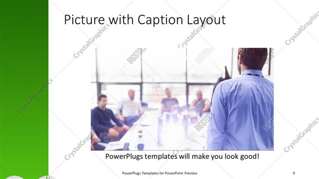 Picture with Caption presentation slide layout