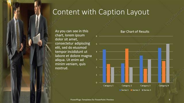 Content with Caption presentation slide layout