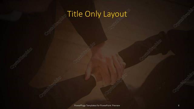 Title Only presentation slide layout