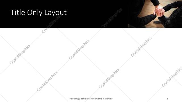 Title Only presentation slide layout