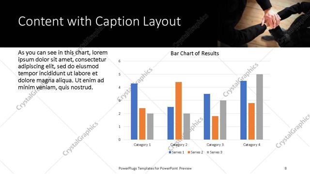 Content with Caption presentation slide layout
