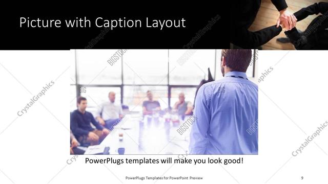Picture with Caption presentation slide layout