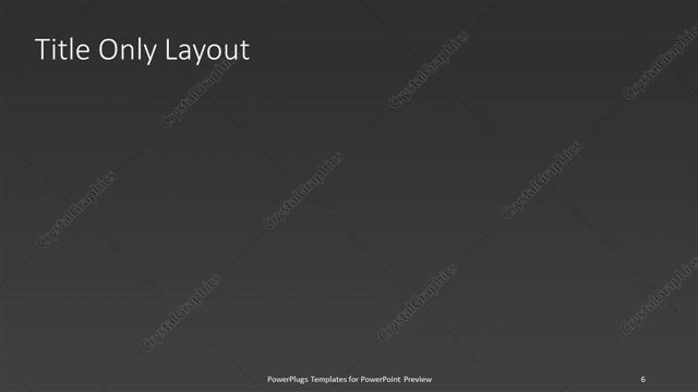 Title Only presentation slide layout