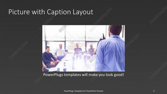Picture with Caption presentation slide layout