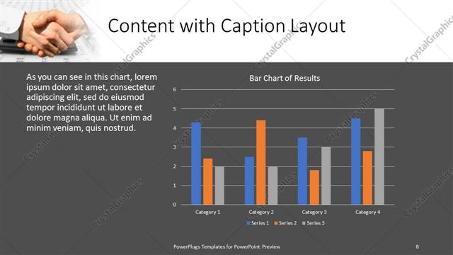 Content with Caption presentation slide layout