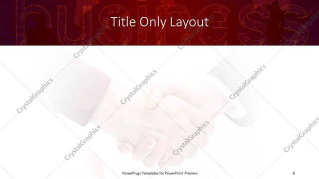 Title Only presentation slide layout