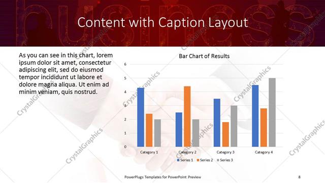 Content with Caption presentation slide layout