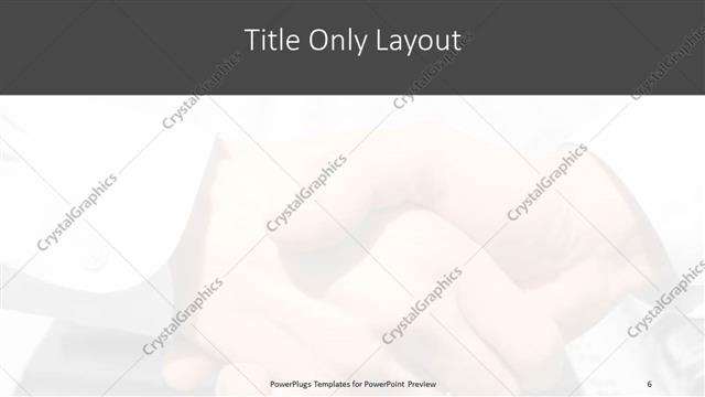 Title Only presentation slide layout