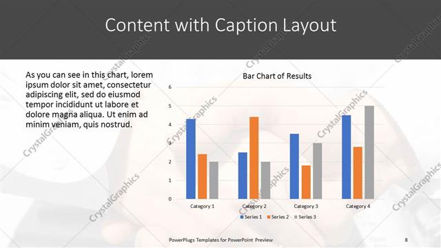 Content with Caption presentation slide layout