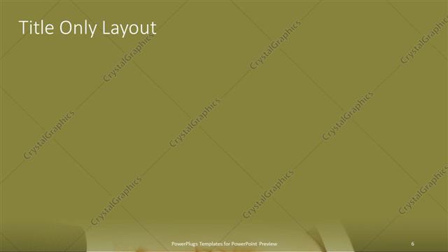 Title Only presentation slide layout