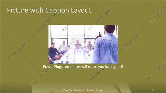 Picture with Caption presentation slide layout