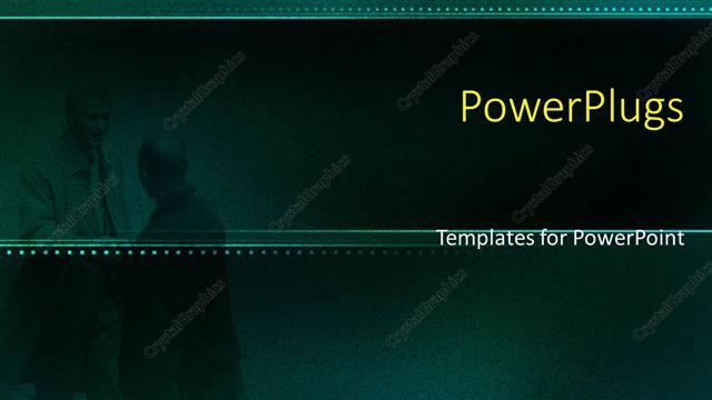  Presentation with shaking hands - Two business men shaking hands on dark background