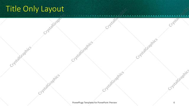 Title Only presentation slide layout