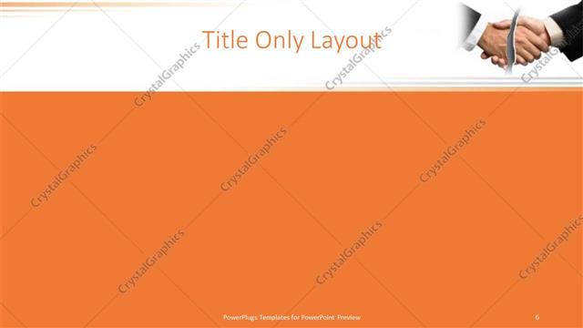 Title Only presentation slide layout