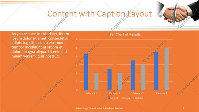 Content with Caption presentation slide layout