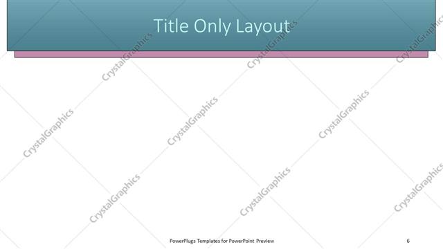 Title Only presentation slide layout