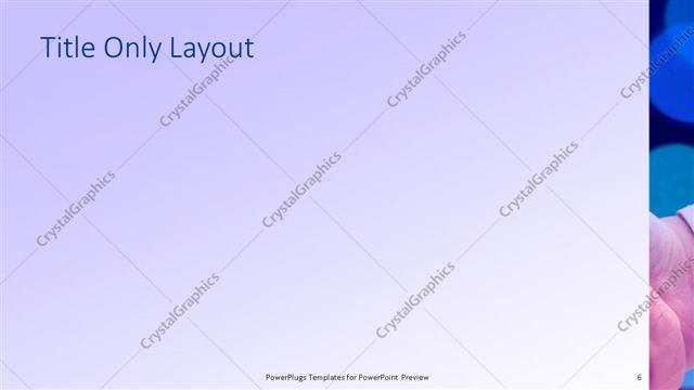 Title Only presentation slide layout