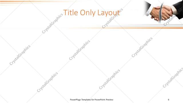 Title Only presentation slide layout