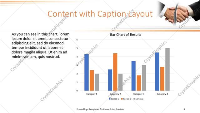 Content with Caption presentation slide layout
