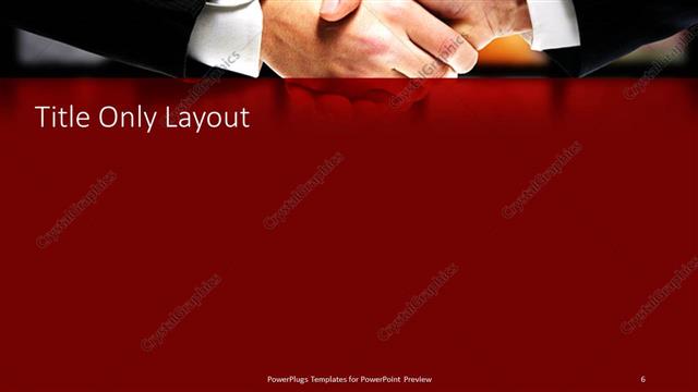 Title Only presentation slide layout