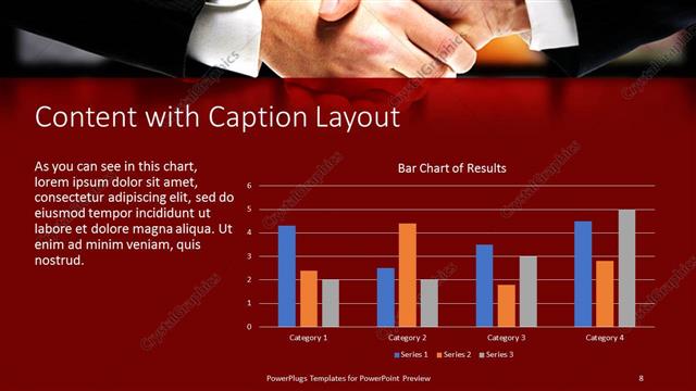 Content with Caption presentation slide layout