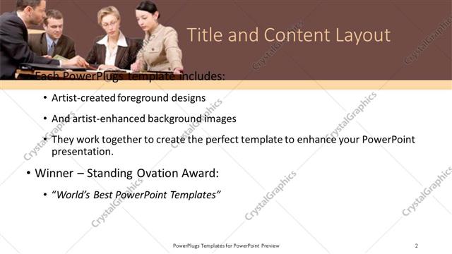 Title and Content presentation slide layout