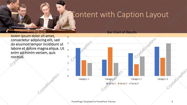 Content with Caption presentation slide layout