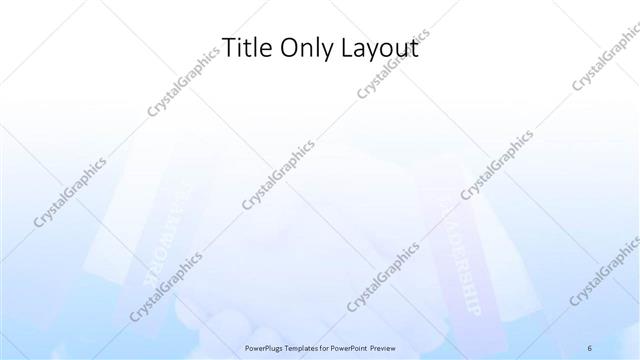 Title Only presentation slide layout