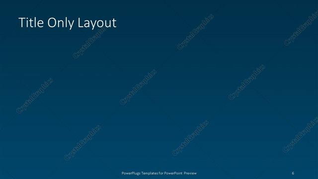 Title Only presentation slide layout