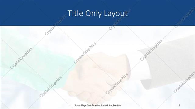 Title Only presentation slide layout